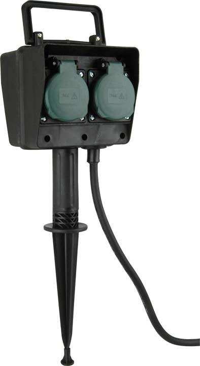 Garten-Steckdose-Erdspieß4-fach, IP44 Produktbild img1 L