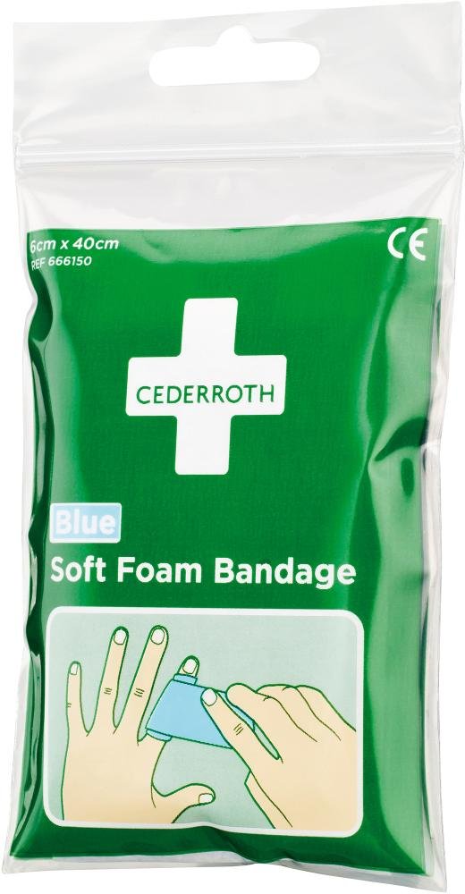 CEDERROTH Schaumbandage blau 6cmx40cm 1 Beutel Produktbild img1 L