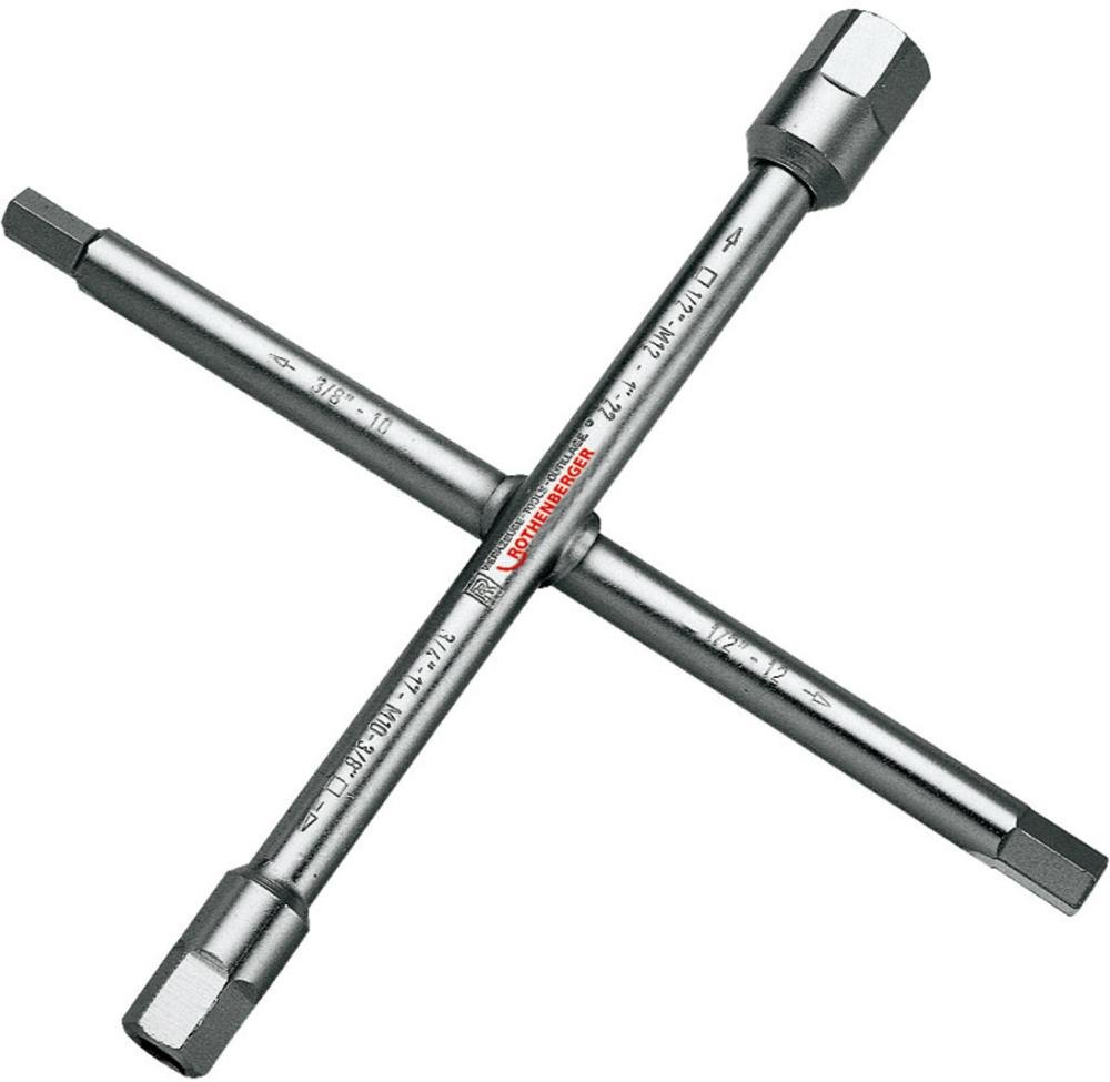 ROTHENBERGER Sanitär-Kreuzschlüssel 220x220mm Produktbild img1 L