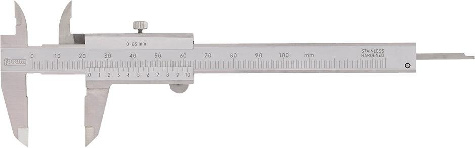FORUM Taschenmessschieber klein100mm Feststeller Produktbild img1 L