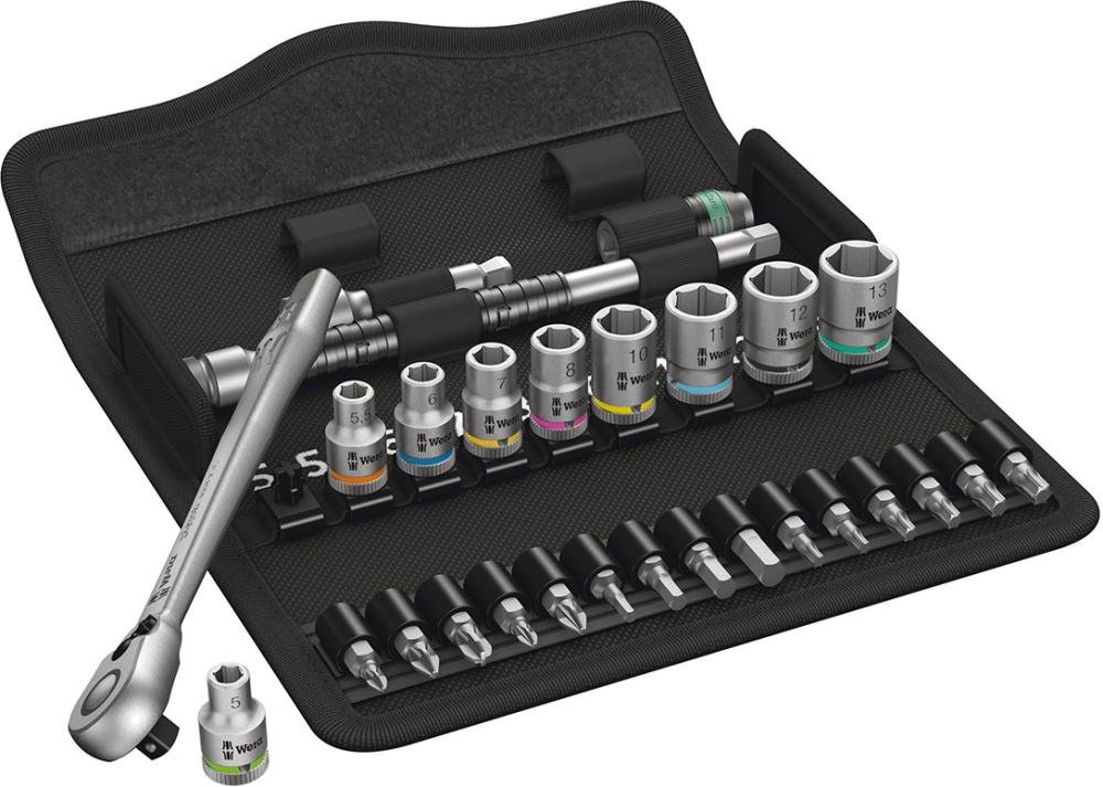 WERA Steckschlüssel-Garnitur 1/4" ZYKLOP switch 28-teilig Produktbild img1 L
