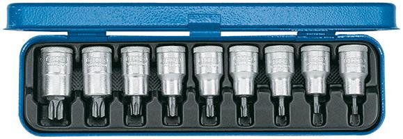GEDORE Schraubendrehereinsatz- Satz 1/2" T20 bis T60 9-teilig Produktbild img1 L
