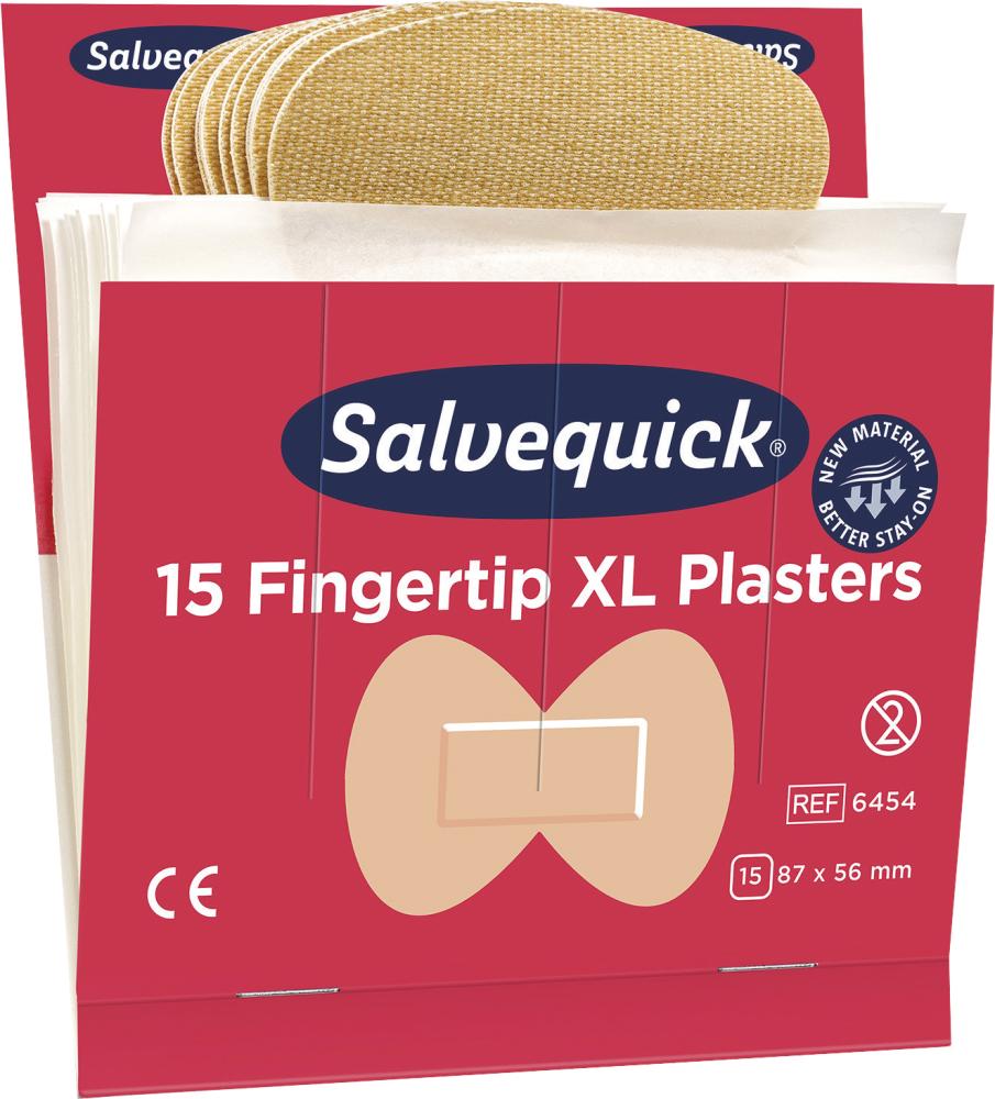 SALVEQUICK Fingerkuppenverband Salvequick Refill 6454 elastisch 15 Stück Produktbild img3 L