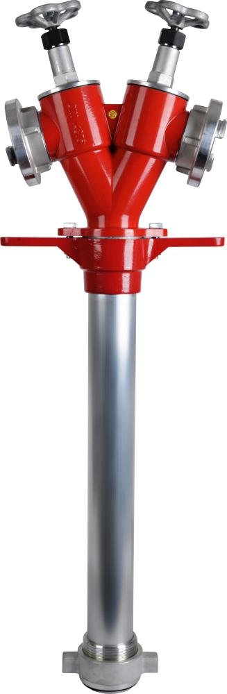 Hydrantenstandrohr für Unterflurhydranten DIN 3221, DN 80, 2xStorz C mit Absperrung Produktbild img1 L