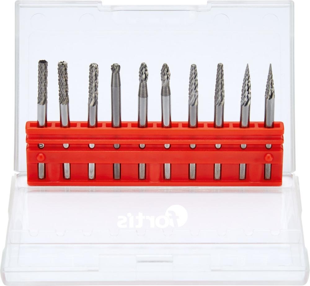 KleinFrässtift -Satz HM 3mm 10-tlg FORTIS Produktbild img1 L