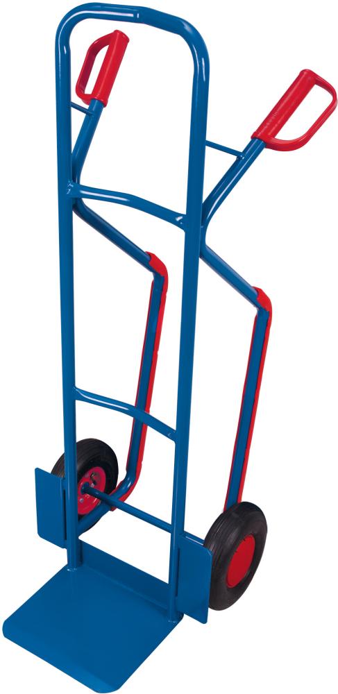 VARIOFIT Getränkekarre 250kg mit Kufen Schaufel 250x350mm Luftreifen Produktbild img1 L