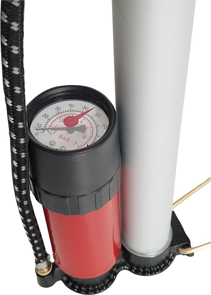 Handluftpumpe Alu mit Manometer, 7 bar Produktbild img2 L