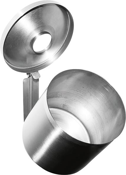 Kipp-Wandascher Modell Rondo, Edelstahl Produktbild img2 L