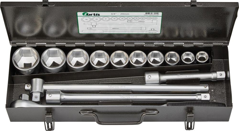 FORTIS Steckschlüssel-Garnitur 3/4" 14-teilig Produktbild img1 L