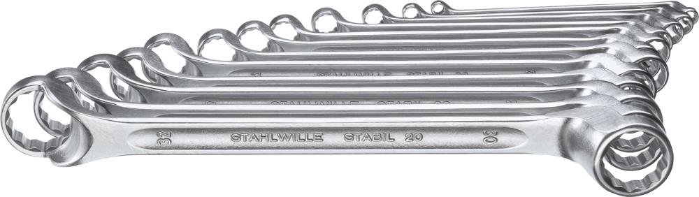 STAHLWILLE Doppelringschlüsselsatz STABIL 20 tiefgekröpft 6-32mm 12-teilig Produktbild img1 L