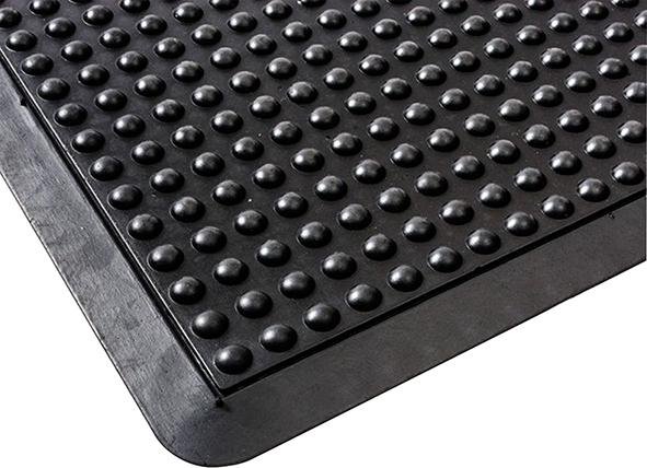Anti-Ermüdungsmatte SBR/NR, schwarz, runde Stollen, 15mm, 1200x900mm Produktbild img2 L