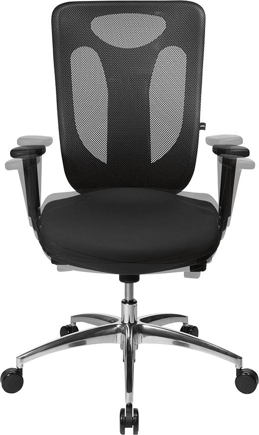 TOPSTAR Sitness Net Pro 100 Sitz B450xT460xH460- 560mm Gesamth 1070-1200mm Lehnenhöhe 650mm schw Produktbild img2 L