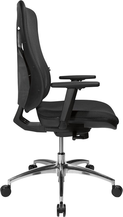 TOPSTAR Sitness Net Pro 100 Sitz B450xT460xH460- 560mm Gesamth 1070-1200mm Lehnenhöhe 650mm schw Produktbild img3 L