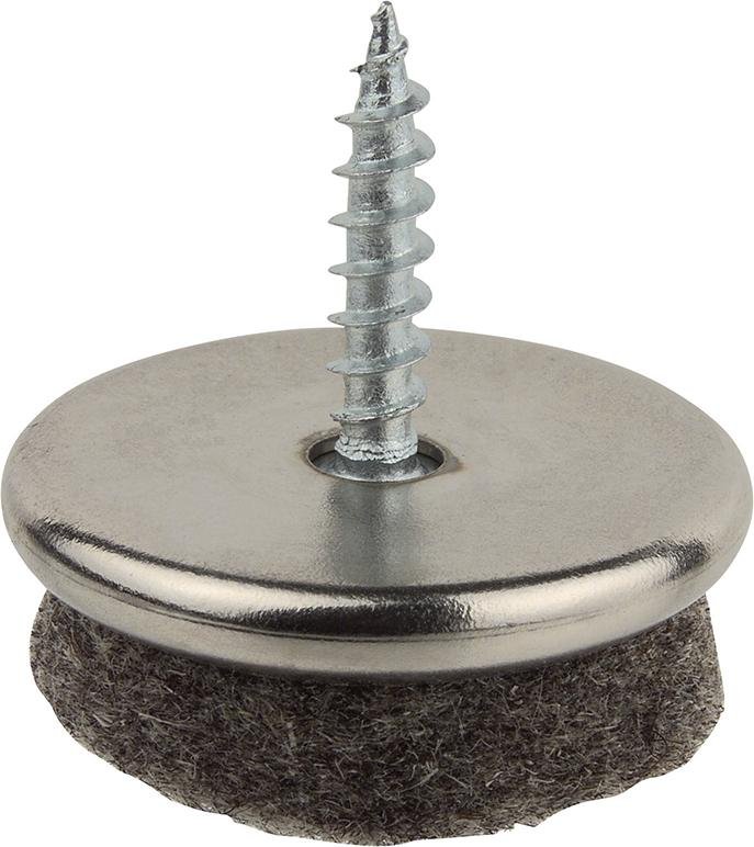 Möbelgleiter, Metall mit Filzgleitfläche Produktbild img1 L