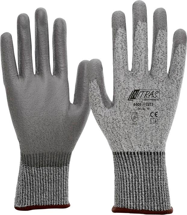 Schnittschutzhandschuh 6605 // NITRAS CUT5 Produktbild img1 L