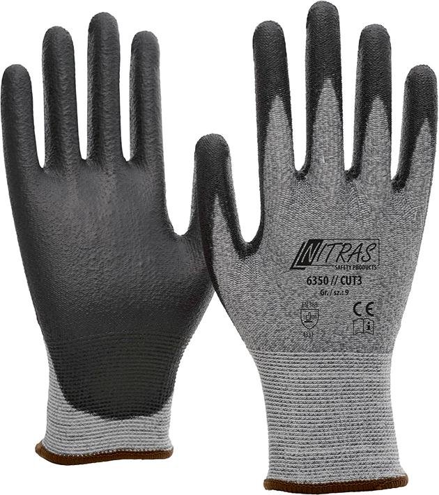 Schnittschutzhandschuh 6350 // NITRAS CUT3 Produktbild img1 L