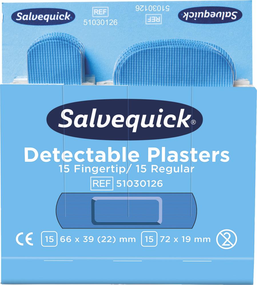CEDERROTH Plaster Salvequick Refill 51030126 detektierbar 30 Stück Produktbild img3 L