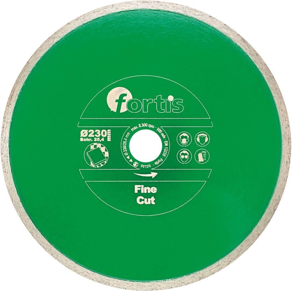 Diamant-Trennscheibe Fine Cut Ø 230 mm Segmenthöhe 8 mm Bohrung 25,4 mm FORTIS Produktbild img1 L