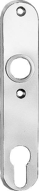 Zyl.-Kurzschild 480Z m.Zyl.-Lochung,rd.Form Leichtmetall silberfarbig Produktbild img1 L