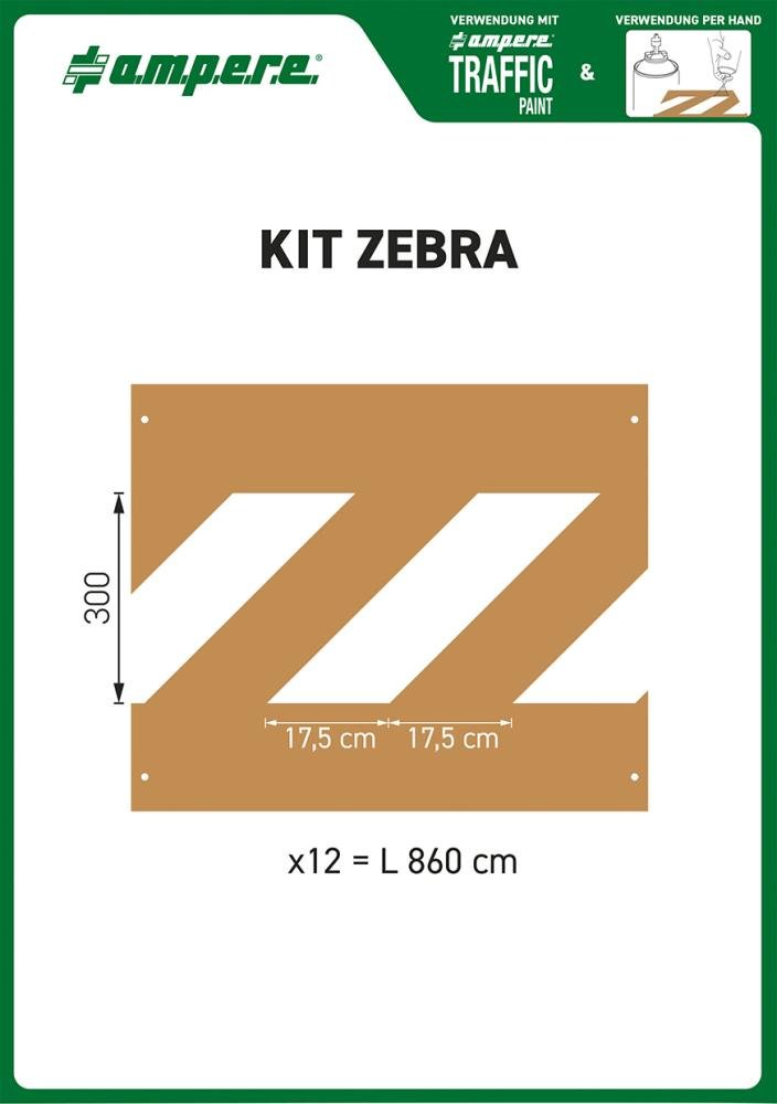 Schablonenset Schablonen KIT Zebra Produktbild img1 L