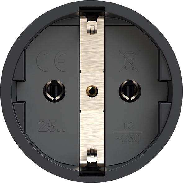 Schutzkontaktkupplung IP20 Vollgummi 16A / 250V AC / 3p (2P+E) Produktbild img1 L