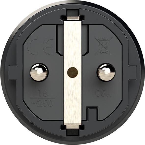 Schutzkontakt-Stecker, Gummi / Vollgummi Produktbild img3 L