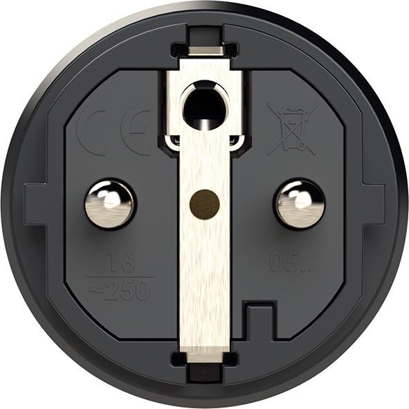 Schutzkontakt-Stecker, Gummi / Vollgummi Produktbild img5 L