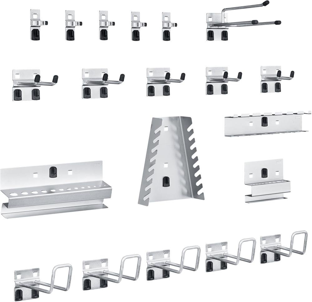 BOTT perfo Sortiment mit 20 Teilen 10 Haken 5 Werkzeugklemmen 5 Halter Produktbild img1 L