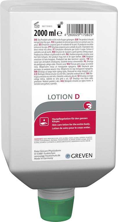 Hautpflegelot.Speziallot ion D, 2000 ml Variofl. GREVEN Produktbild img1 L
