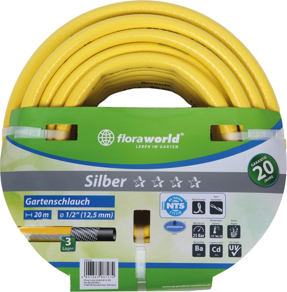Gartenwasserschlauch 12,5 mm 1/2Z 50 m Silber FW Produktbild img1 L