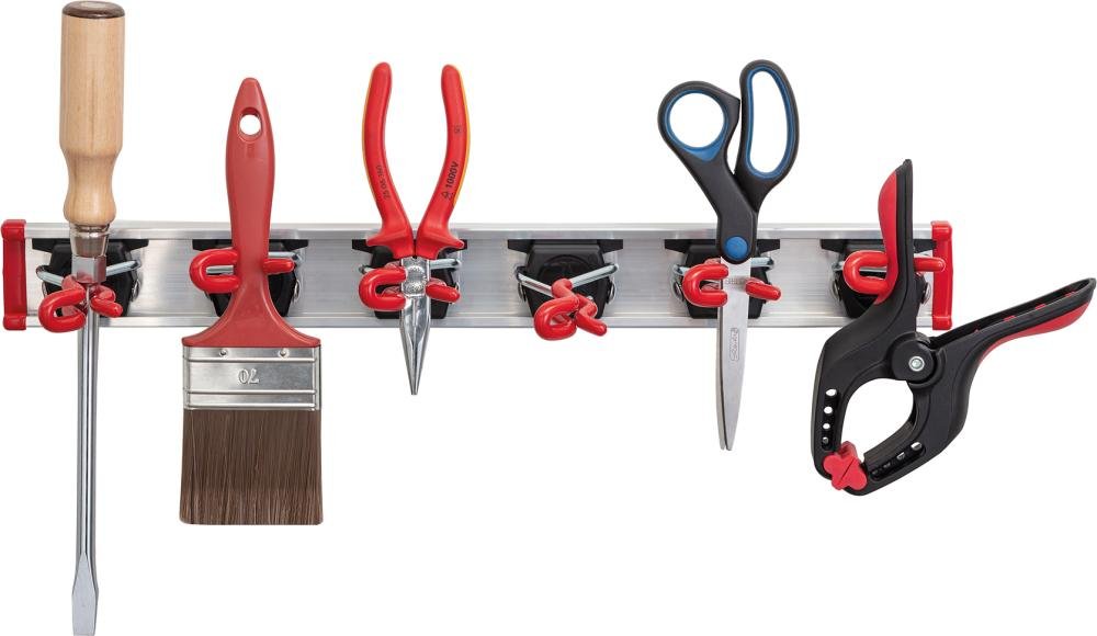 Gerätehalter-Set "mini" 0,50m Führungsschiene mit 6 Gerätehalter "mini" Produktbild img2 L