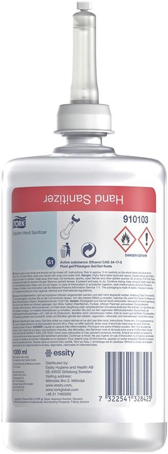 Tork Salubrin Handedesinfektionsgel 1000 ml Produktbild img1 L
