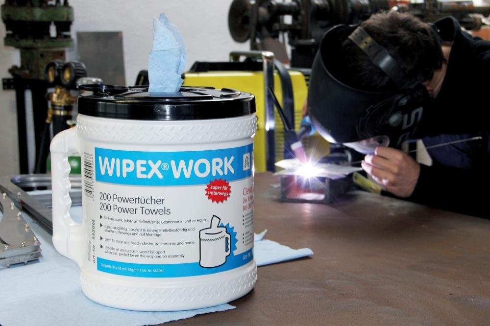 WIPEX-WORK Big Grip Dispenser Bucket Wischtuchspender inkl. Rolle Produktbild img2 L