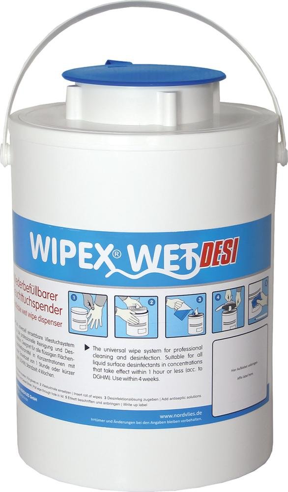 WIPEX-WET Feuchttuch- spender, blau Kunststoff Produktbild img1 L