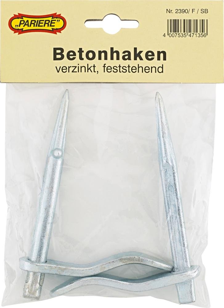 Betonhaken verz. drehbar 150mm 2Stück/Btl. Pariere Produktbild img1 L