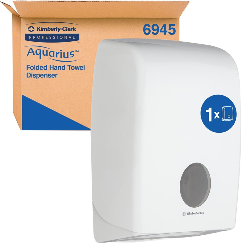 Handtuchspender AQUARIUS f.Formathandt.Kunstst/w Produktbild img1 L