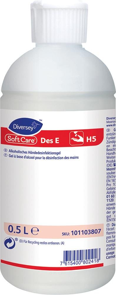 Händedesinfektion SoftCare DES E 500ml Produktbild img1 L