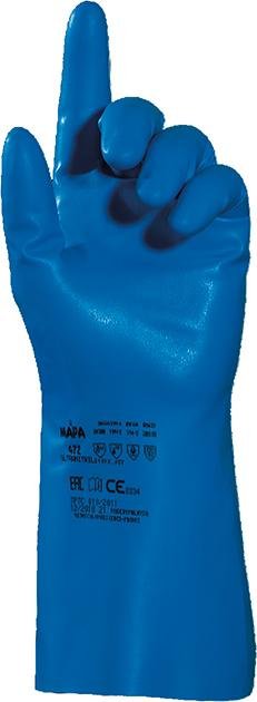 Chemikalienschutzhandschuh UltraNitril 472 Produktbild img2 L