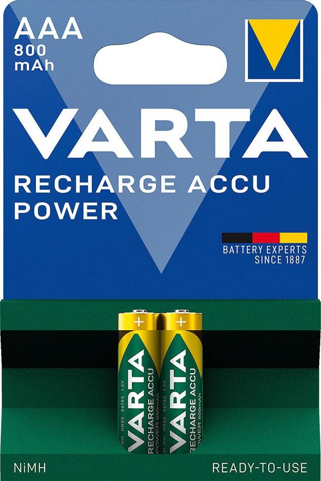 VARTA Rechargeable Power Accu Micro 2er Blister Produktbild img1 L