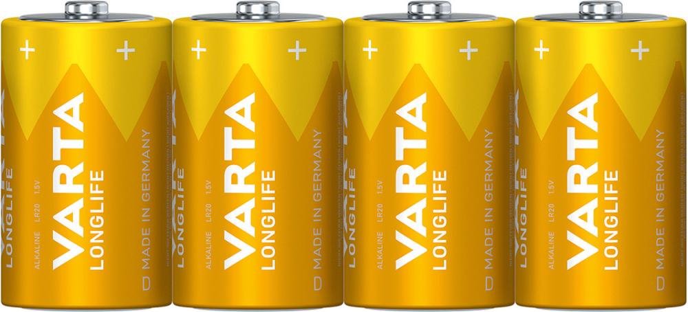 VARTA Batterie LONGLIFE D4er Folie Produktbild img1 L