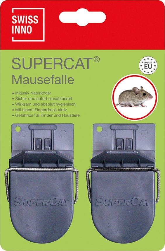 Mausefalle SuperCat 2er Set inkl. Köder Display, Inhalt 40 Stück Swissinno Solution Produktbild img2 L