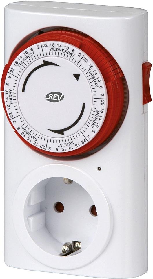Zeitschaltuhr mechanisch Woche weiss REV REV Produktbild img1 L