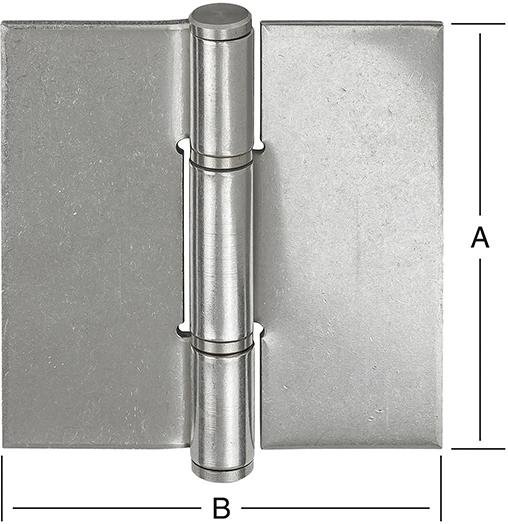 Türscharnier 90X85mm ungebohrt, Edelst VORMANN Produktbild img1 L