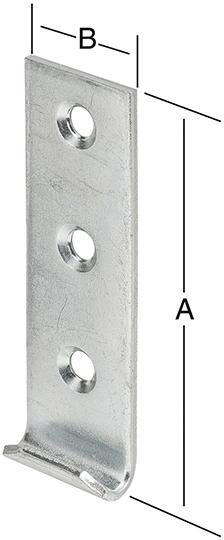 Schließhaken 44X15 geradeverz. Produktbild img1 L