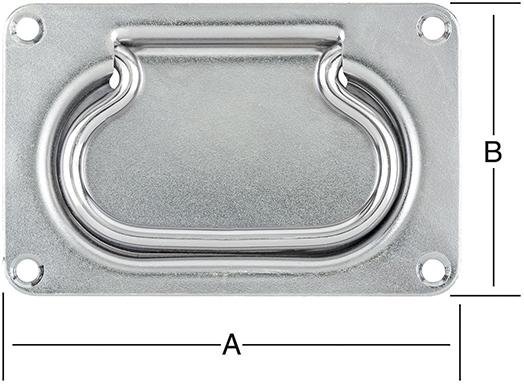 Einlass-Kistengriff 140X90 verz. VORMANN Produktbild img1 L