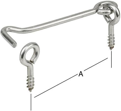 Sturmhaken m.Öse 120mm Edelstahl V2A Produktbild img1 L