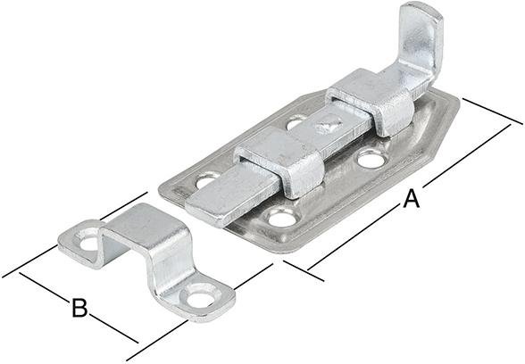 Mini-Riegel m.Schlaufe 40x22 mm verz. Produktbild img1 L
