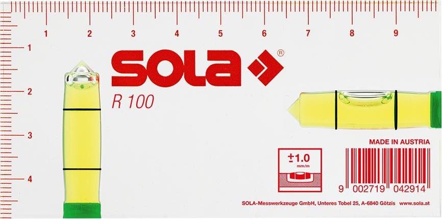 Kleinwasserwaage R100 10 cm Sola Produktbild img1 L