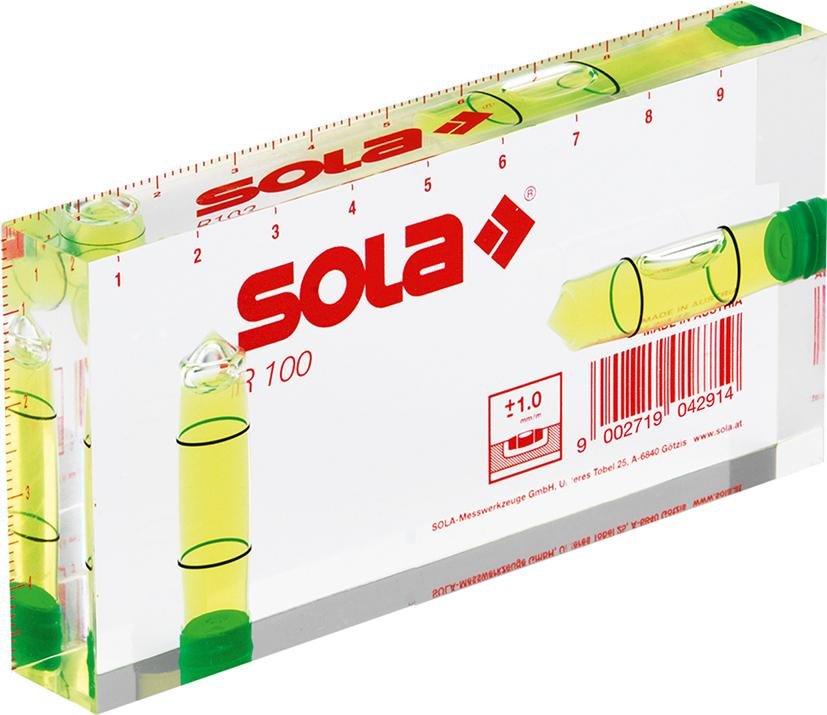 Kleinwasserwaage R100 10 cm Sola Produktbild img2 L