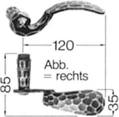 Zimmertür-Drückerlochteil 182 Z Produktbild img2 L